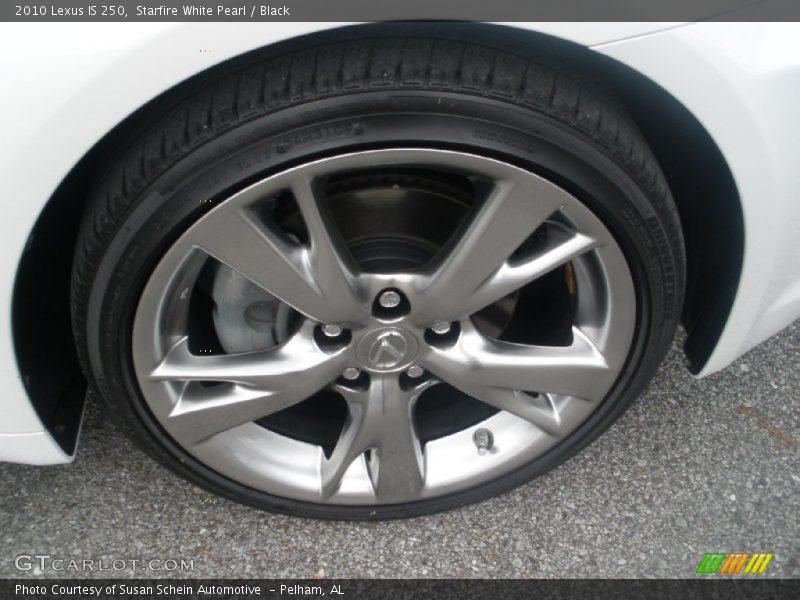 Starfire White Pearl / Black 2010 Lexus IS 250