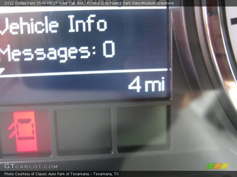 Mineral Gray Pearl / Dark Slate/Medium Graystone 2012 Dodge Ram 3500 HD ST Crew Cab 4x4