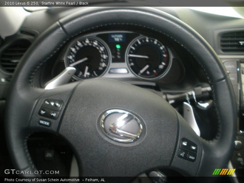 Starfire White Pearl / Black 2010 Lexus IS 250