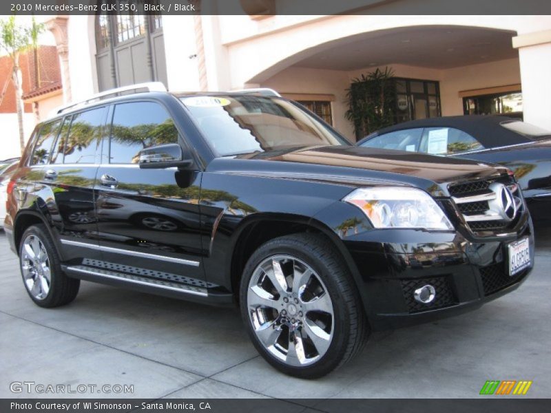 Black / Black 2010 Mercedes-Benz GLK 350