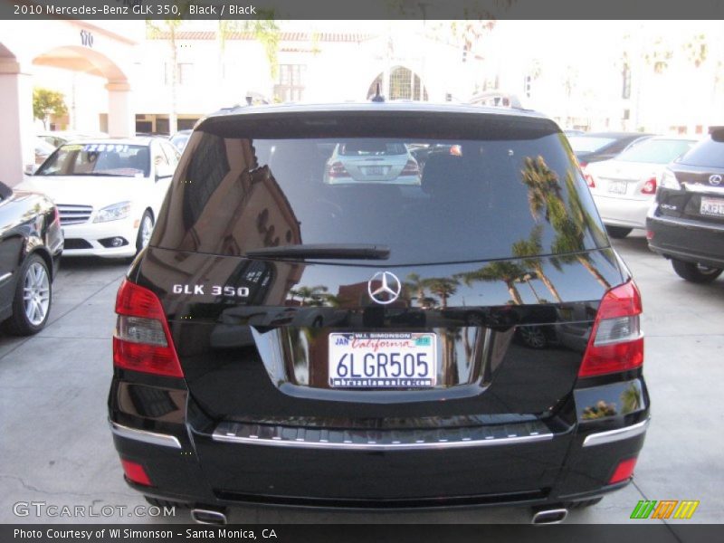 Black / Black 2010 Mercedes-Benz GLK 350