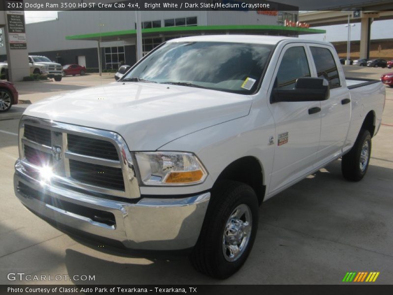 Bright White / Dark Slate/Medium Graystone 2012 Dodge Ram 3500 HD ST Crew Cab 4x4