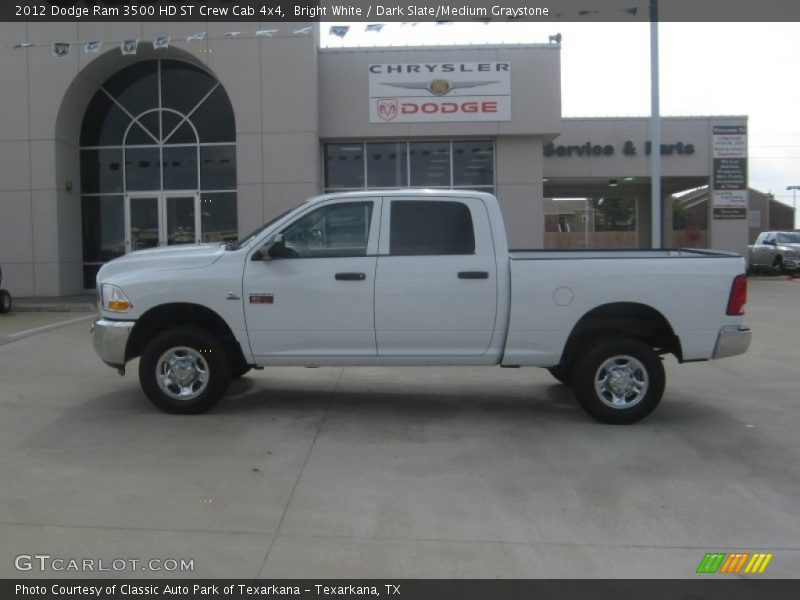 Bright White / Dark Slate/Medium Graystone 2012 Dodge Ram 3500 HD ST Crew Cab 4x4