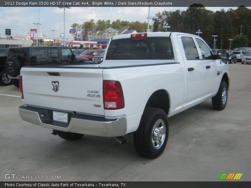 Bright White / Dark Slate/Medium Graystone 2012 Dodge Ram 3500 HD ST Crew Cab 4x4