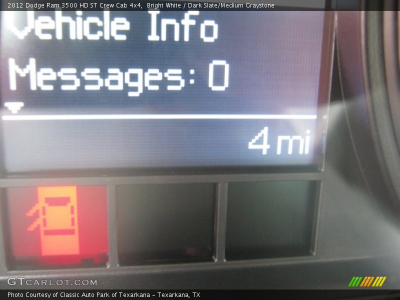 Bright White / Dark Slate/Medium Graystone 2012 Dodge Ram 3500 HD ST Crew Cab 4x4