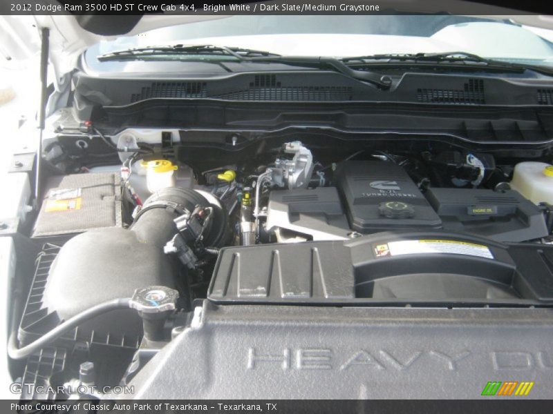 Bright White / Dark Slate/Medium Graystone 2012 Dodge Ram 3500 HD ST Crew Cab 4x4