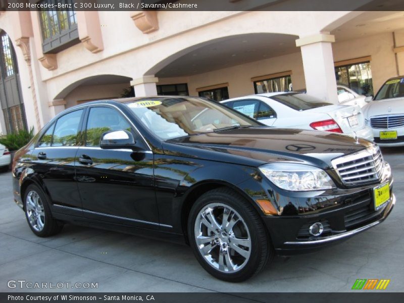 Black / Savanna/Cashmere 2008 Mercedes-Benz C 300 Luxury