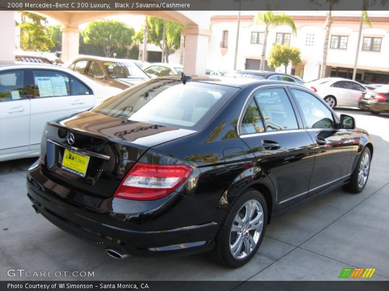 Black / Savanna/Cashmere 2008 Mercedes-Benz C 300 Luxury