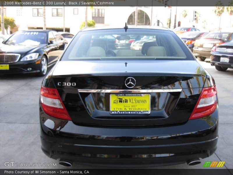 Black / Savanna/Cashmere 2008 Mercedes-Benz C 300 Luxury