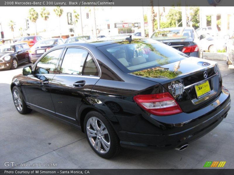Black / Savanna/Cashmere 2008 Mercedes-Benz C 300 Luxury