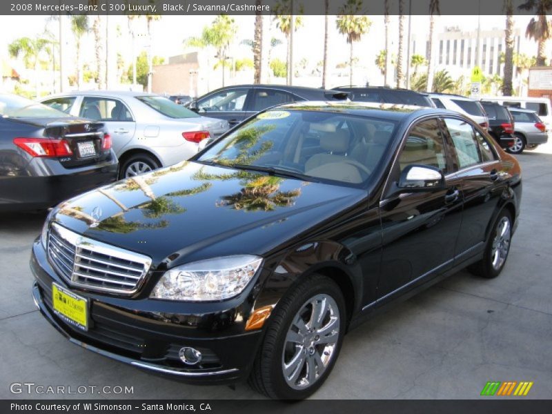 Black / Savanna/Cashmere 2008 Mercedes-Benz C 300 Luxury