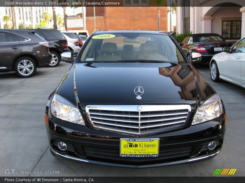 Black / Savanna/Cashmere 2008 Mercedes-Benz C 300 Luxury