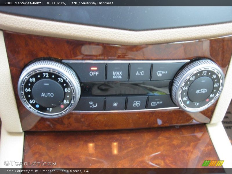Black / Savanna/Cashmere 2008 Mercedes-Benz C 300 Luxury