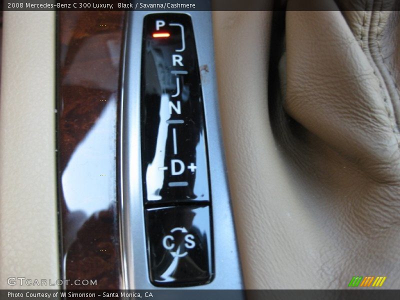 Black / Savanna/Cashmere 2008 Mercedes-Benz C 300 Luxury