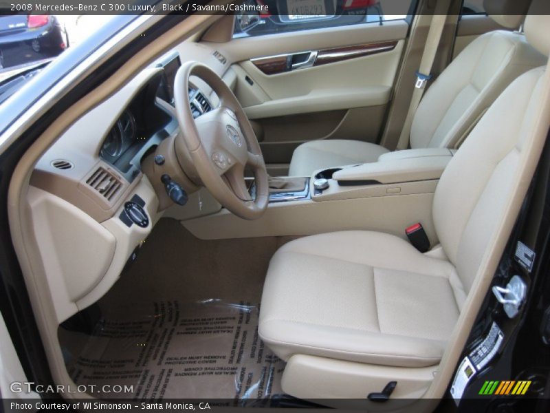 Black / Savanna/Cashmere 2008 Mercedes-Benz C 300 Luxury