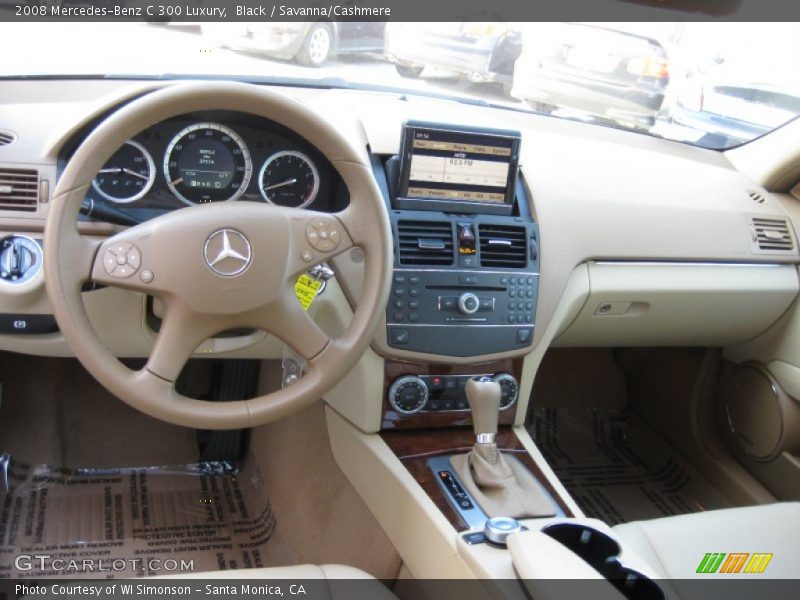 Black / Savanna/Cashmere 2008 Mercedes-Benz C 300 Luxury