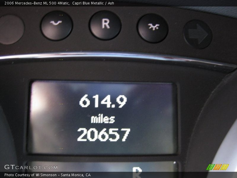 Capri Blue Metallic / Ash 2006 Mercedes-Benz ML 500 4Matic