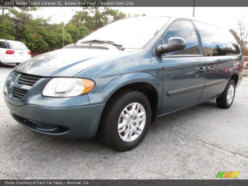 Butane Blue Pearl / Medium Slate Gray 2005 Dodge Grand Caravan SE
