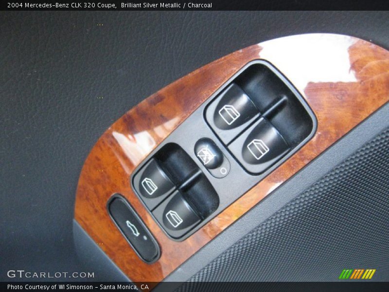 Brilliant Silver Metallic / Charcoal 2004 Mercedes-Benz CLK 320 Coupe