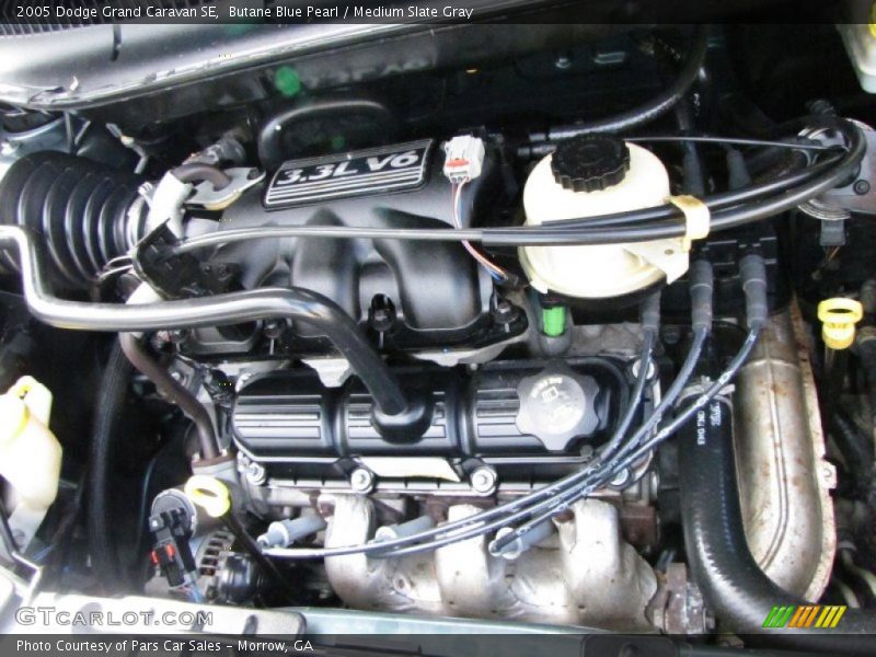 Butane Blue Pearl / Medium Slate Gray 2005 Dodge Grand Caravan SE