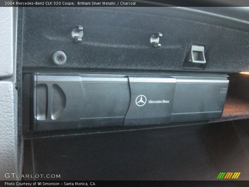 Brilliant Silver Metallic / Charcoal 2004 Mercedes-Benz CLK 320 Coupe