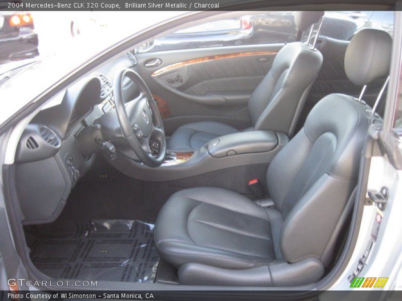 Brilliant Silver Metallic / Charcoal 2004 Mercedes-Benz CLK 320 Coupe