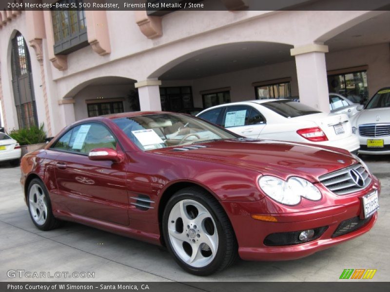  2004 SL 500 Roadster Firemist Red Metallic