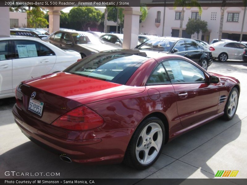  2004 SL 500 Roadster Firemist Red Metallic