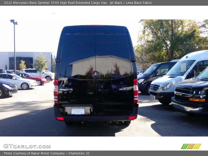 Jet Black / Lima Black Fabric 2012 Mercedes-Benz Sprinter 3500 High Roof Extended Cargo Van