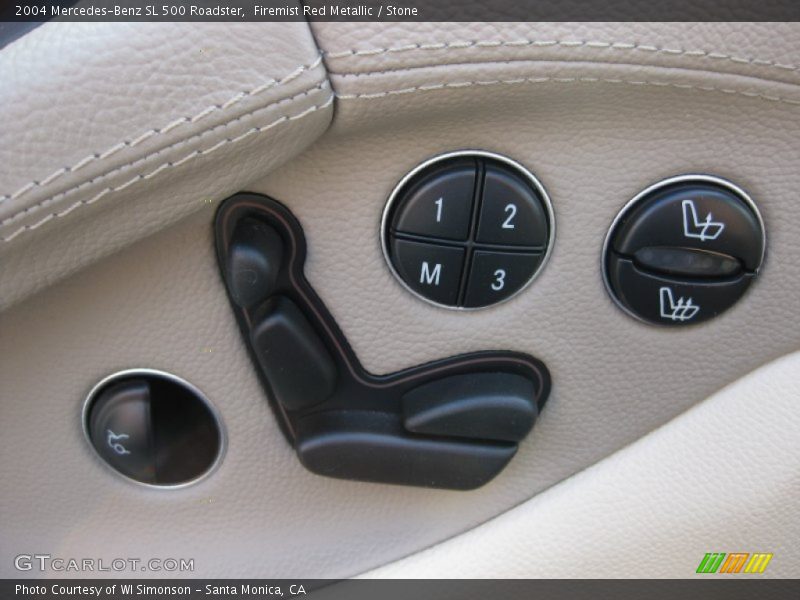 Controls of 2004 SL 500 Roadster
