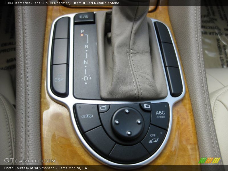 Firemist Red Metallic / Stone 2004 Mercedes-Benz SL 500 Roadster
