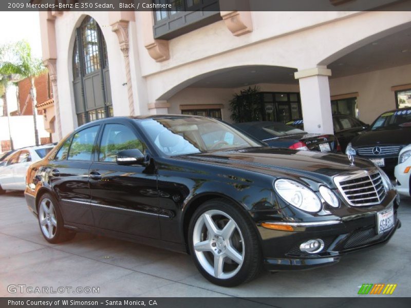 Black / Cashmere 2009 Mercedes-Benz E 350 Sedan