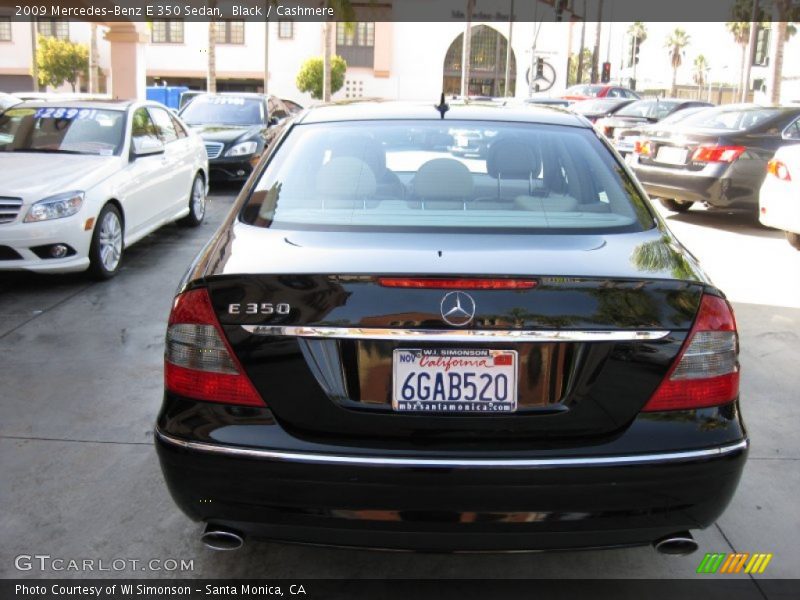 Black / Cashmere 2009 Mercedes-Benz E 350 Sedan
