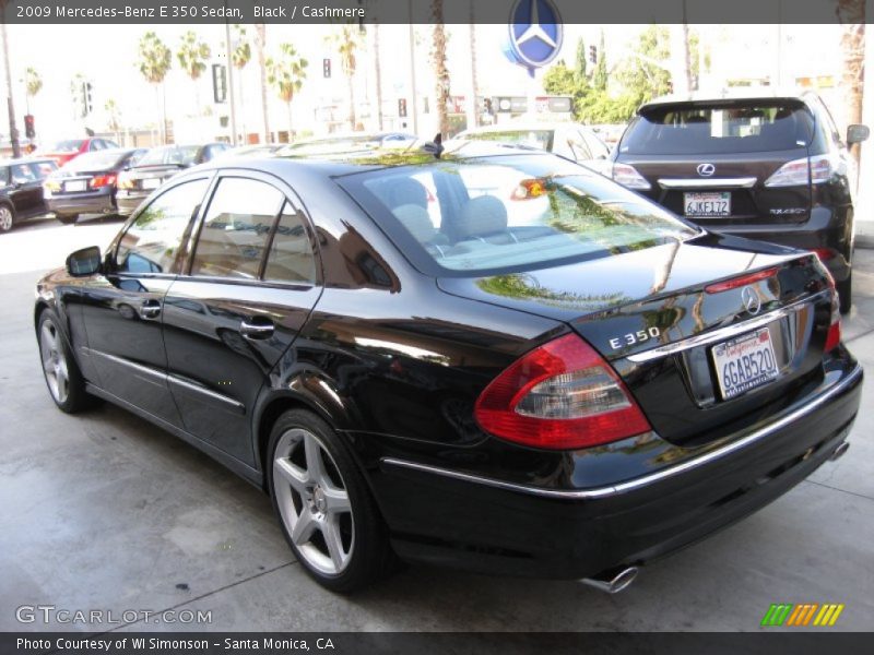 Black / Cashmere 2009 Mercedes-Benz E 350 Sedan