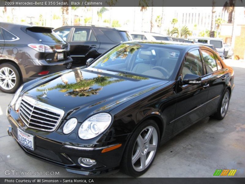 Black / Cashmere 2009 Mercedes-Benz E 350 Sedan