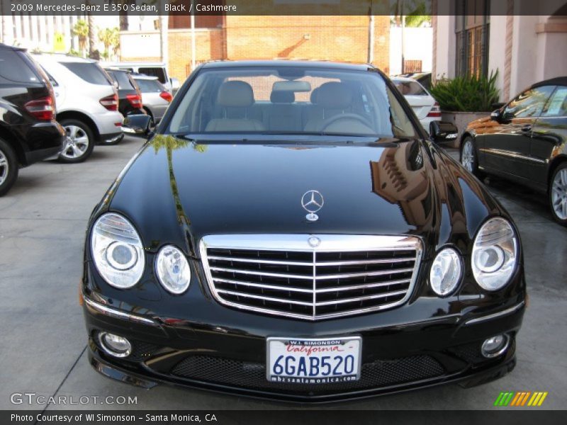 Black / Cashmere 2009 Mercedes-Benz E 350 Sedan