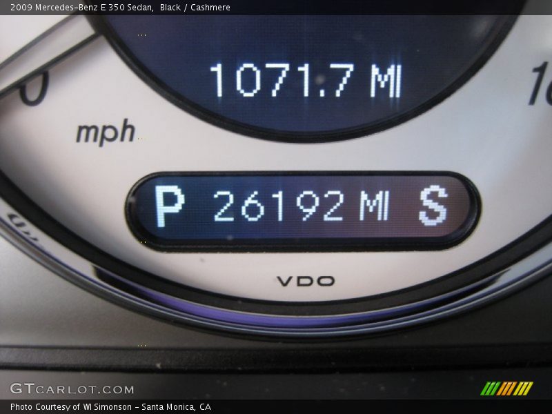 Black / Cashmere 2009 Mercedes-Benz E 350 Sedan