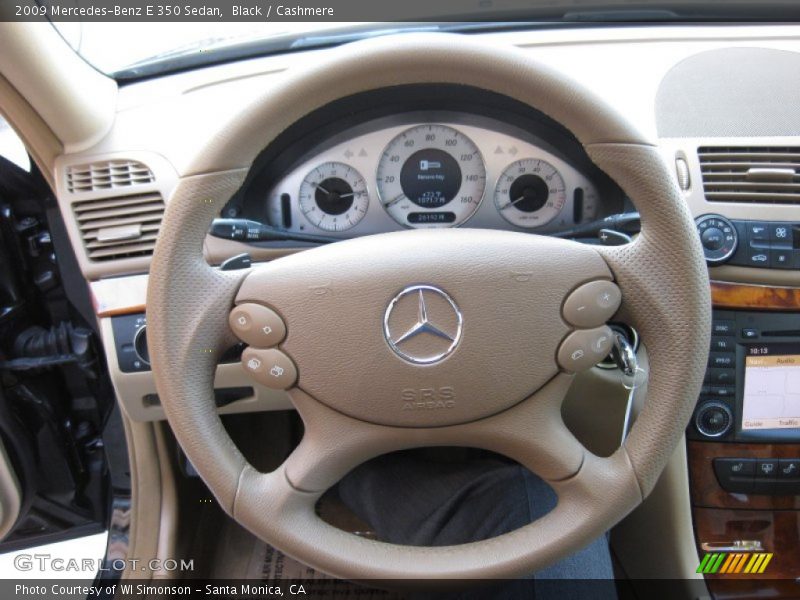 Black / Cashmere 2009 Mercedes-Benz E 350 Sedan