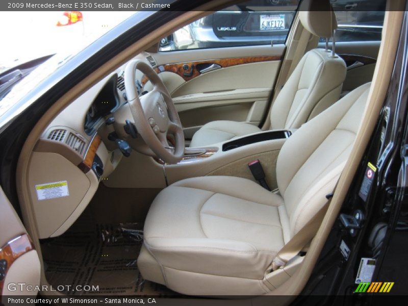 Black / Cashmere 2009 Mercedes-Benz E 350 Sedan