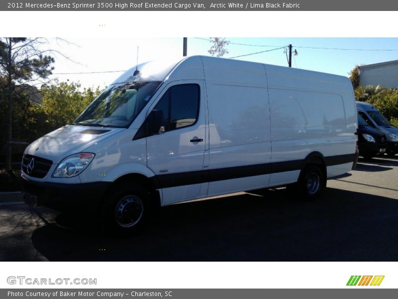 Arctic White / Lima Black Fabric 2012 Mercedes-Benz Sprinter 3500 High Roof Extended Cargo Van