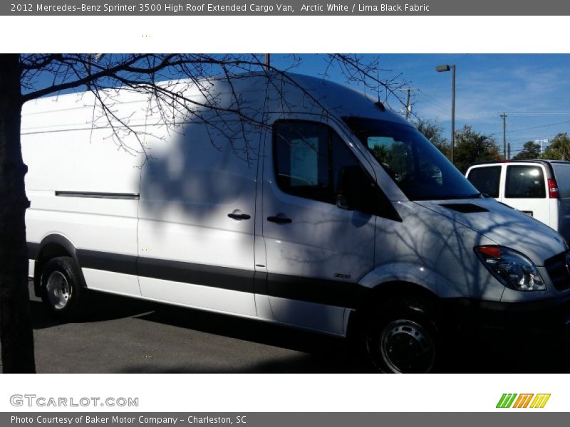 Arctic White / Lima Black Fabric 2012 Mercedes-Benz Sprinter 3500 High Roof Extended Cargo Van