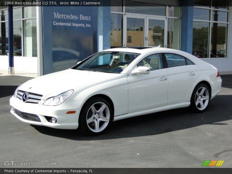 Arctic White / Cashmere 2009 Mercedes-Benz CLS 550