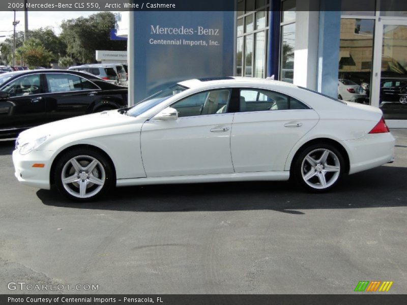 Arctic White / Cashmere 2009 Mercedes-Benz CLS 550