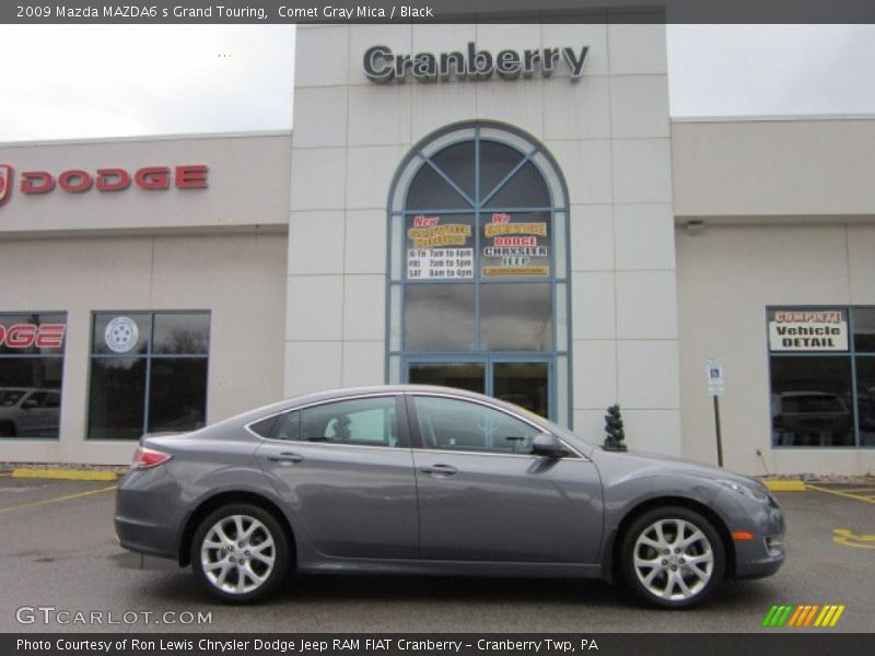 Comet Gray Mica / Black 2009 Mazda MAZDA6 s Grand Touring