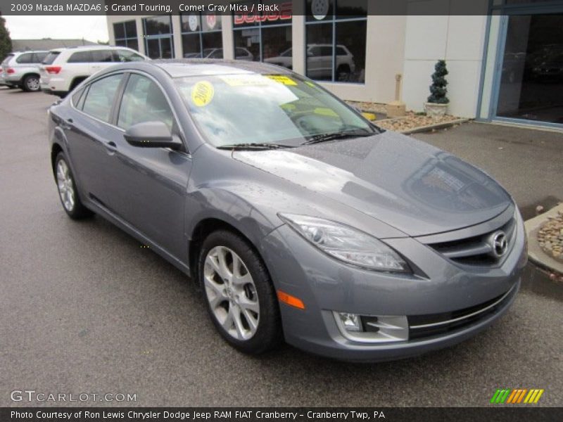 Comet Gray Mica / Black 2009 Mazda MAZDA6 s Grand Touring