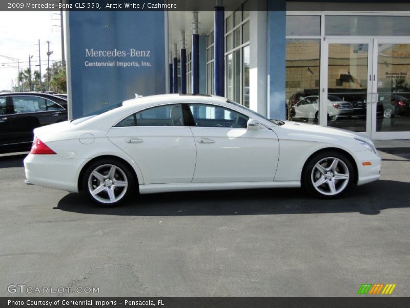Arctic White / Cashmere 2009 Mercedes-Benz CLS 550