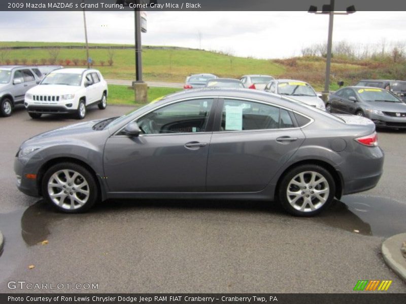 Comet Gray Mica / Black 2009 Mazda MAZDA6 s Grand Touring