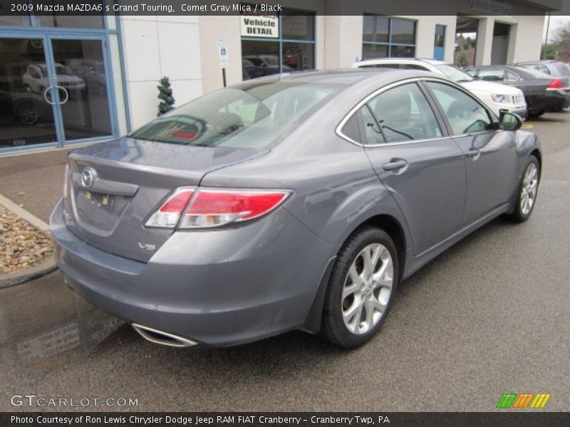Comet Gray Mica / Black 2009 Mazda MAZDA6 s Grand Touring