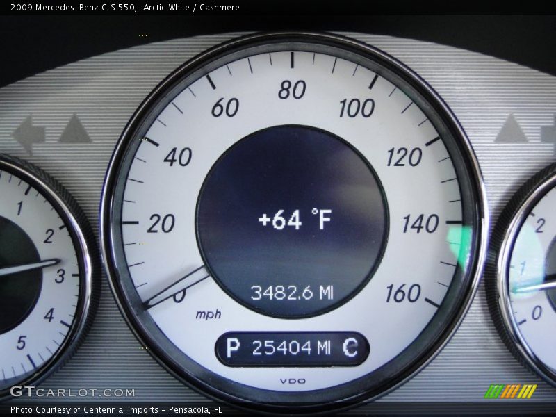 Arctic White / Cashmere 2009 Mercedes-Benz CLS 550