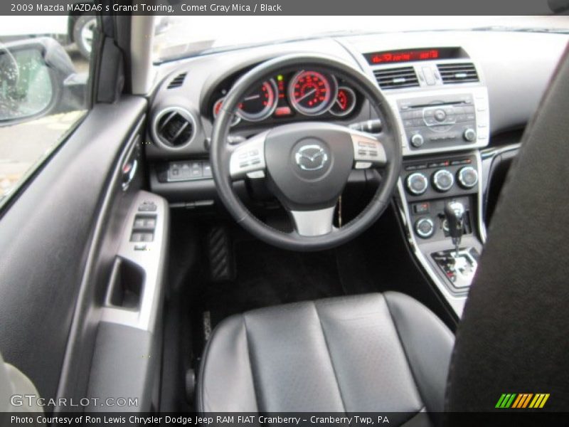 Comet Gray Mica / Black 2009 Mazda MAZDA6 s Grand Touring